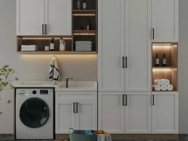 جدار تخزين للغسيل
